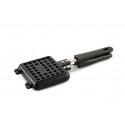 Non-Stick Waffle Maker Pan Press Plate Cooking Baking Tool with Long Handle, (Black)