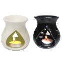 Clay Candle Operated Aroma Oil Burner / Oil Diffuser Set of 2