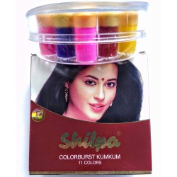 Shilpa ColorBust Kumkum 11 Color (Ekart Corn) Set Of 11 Colors.