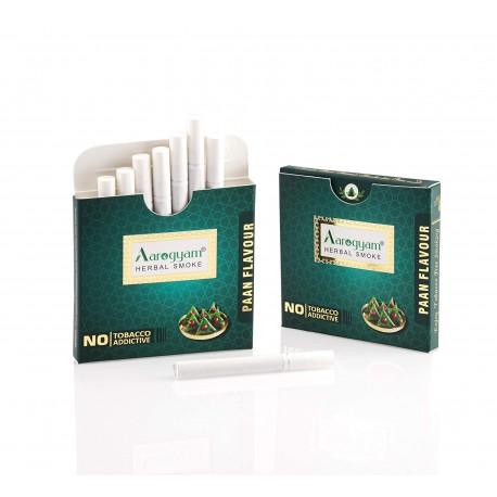 Aarogyam Herbals 100% Tobacco & Nicotine Free Flavoured Cigarette - (10 Sticks in Each Packet)