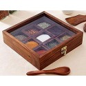 Delux Wood Carver Spice Box