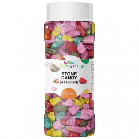 Wow Confetti Stone Candy, Chocolate Stones 125g Pack Of 2