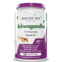 HealthyHey Nutrition Ashwagandha Root Extract 8:1-650 Mg -120 Ashwagandha Capsules