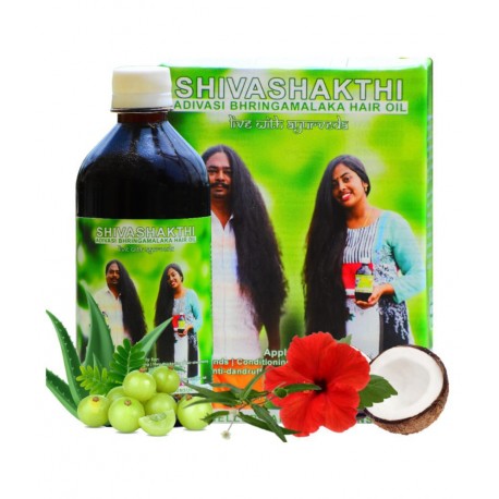 Shivashakthi Adivasi Bhringamalaka Ayurvedic Hair Oil 500 mL