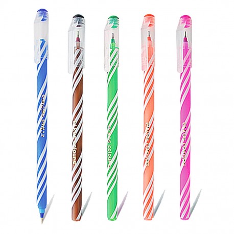 Shopreel Elkos Colours Use n Throw Ball Pens (Pack of 40 Blue and 40 Black Pens)