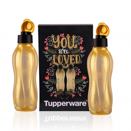 Tupperware Aquasafe Water Bottle 750 ml Gold 2 pcs