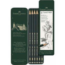 Faber-Castell Castell 9000 Pencil Set - (Pack of 6)