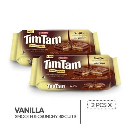 Tim Tam Vanilla Sandwich Biscuit ( Pack of 2 )