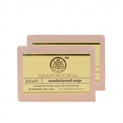 KHADI NATURAL Sandalwood Soap, 125g (Pack of 2)