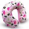 Sterling Neck Pillow for Travel with Washable Cover Flamingo Printed