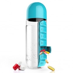 Water Bottle Medicine Pill Storage Box