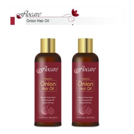 FLOCARE PREMIUM ONION HAIR OIL 100ml (Pack of 2)