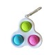 Simple Dimple Fidget Popper Toy Mini with Keychain