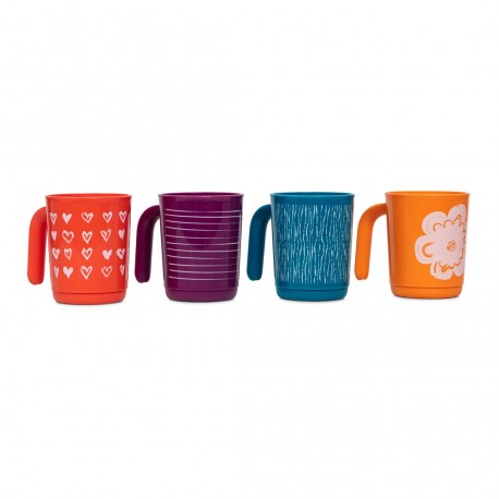 Tupperware Plastic Coffee And Tea Mug - 4 Pieces 350 ml - Colour May Very