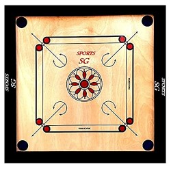 SSG Full Size Waterproof Carrom Board 4mm Plywood (26 inch)