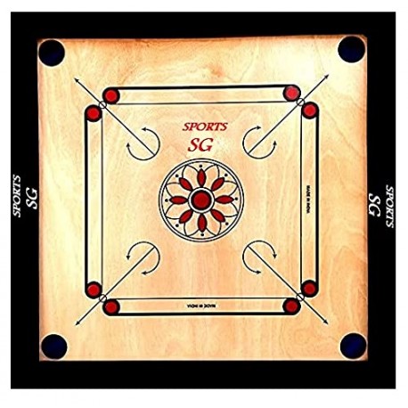 SSG Full Size Waterproof Carrom Board 4mm Plywood (26 inch)