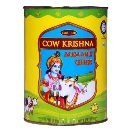 Cow Krishna Agmark Ghee - (1L Tin)