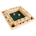 Shut The Box Game (Wooden Set with Dice)