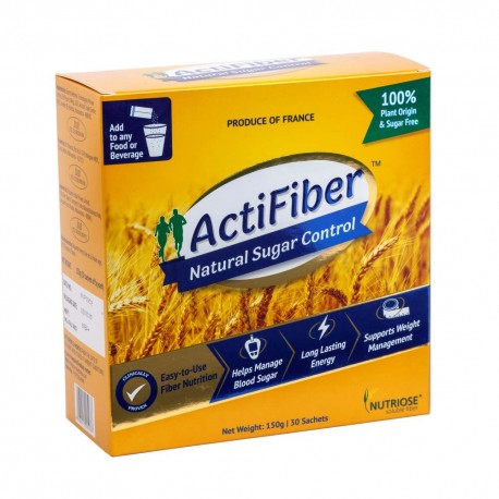 ActiFiber Natural Sugar Control - (150 Gm Pack of 30 Sachets)
