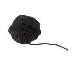 Black Cotton Thread(1 mm Thick) 30 Meter