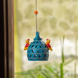 Handmade & Handpainted Terracotta Hanging Decorative Items for Balcony Decor