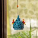 Handmade & Handpainted Terracotta Hanging Decorative Items for Balcony Decor