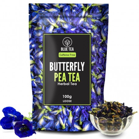 BLUE TEA - Dried Butterfly Pea Flower - 100 grams ( 200 cups approx)