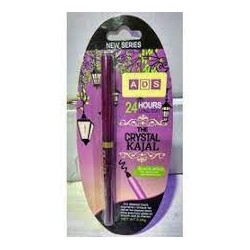 ADS The Crystal Kajal Pencil Eye Care Black - (Black, 10 g)