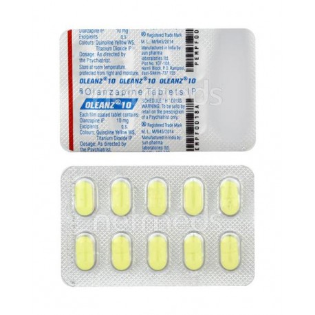 Oleanz 10mg Tablet 10'S - (Pack of 10 Strips)