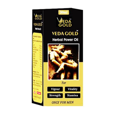 Veda Gold Herbal Power Oil And Extra Strong Capsule Combo