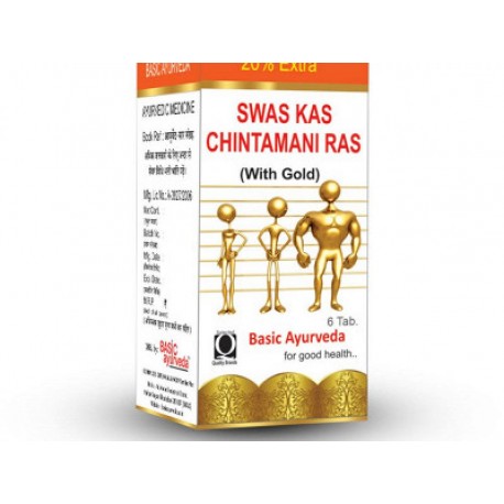 Basic Ayurveda Swas Kas Chintamani Ras Tablets - (30 pcs)