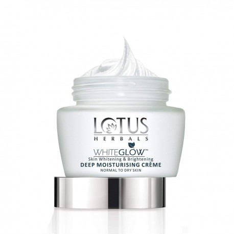 Lotus Herbals White glow Skin Whitening and Brightening Deep Moisturising Cream - (40 g)