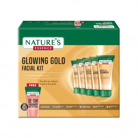 Natures Essence Glowing Gold Facial Kit - 6 pcs