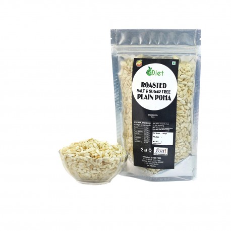 D4Diet Roasted Salt Free Poha, 200Gm - (Pack Of 5)