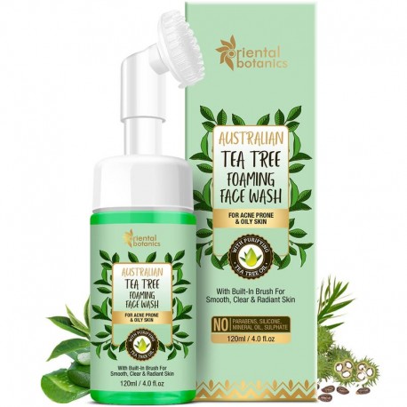AUSTRALIAN TEA TREE ANTI ACNE FOAMING FACE WASH, 120ML