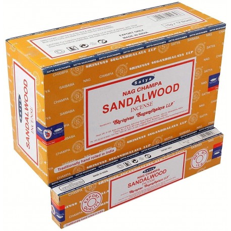 Satya Nag Champa Sandalwood Incense Sticks - (12 Box)