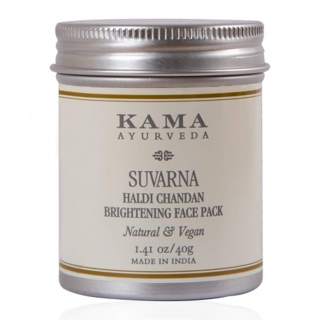 Kama Ayurveda Suvarna Haldi Chandan Brightening Face Pack, 40g