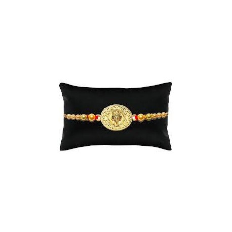 Creative Space Ganesha Golden Beads Rakhi