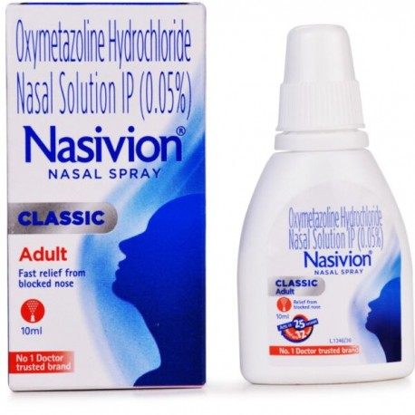 Nasivion Classic Adult 0.05% Nasal Spray - Pack Of 6