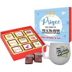 Chocoloony Princess Birthday Chocolate Box With Birthday Mug