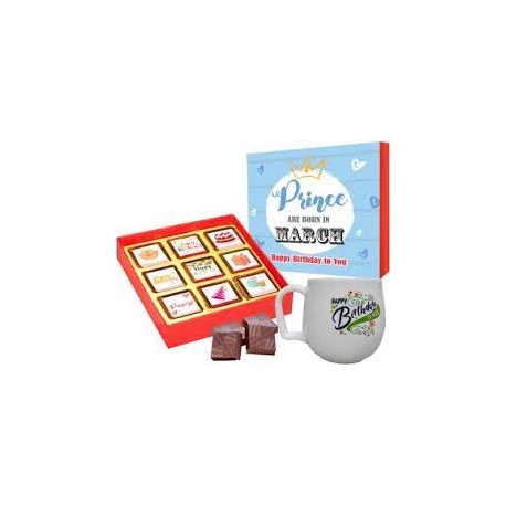 Chocoloony Princess Birthday Chocolate Box With Birthday Mug