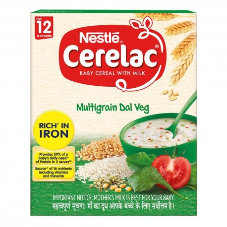 Nestle Cerelac Multi Grain Dal Veg Cereal - (300g)