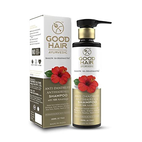 Good Hair Ayurvedic Anti Dandruff & Anti Hairfall Shampoo - 200 ml