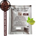 Ayu Hina Dark Brown Herbal Hair Henna Each 45g, (Pack OF 5pc)