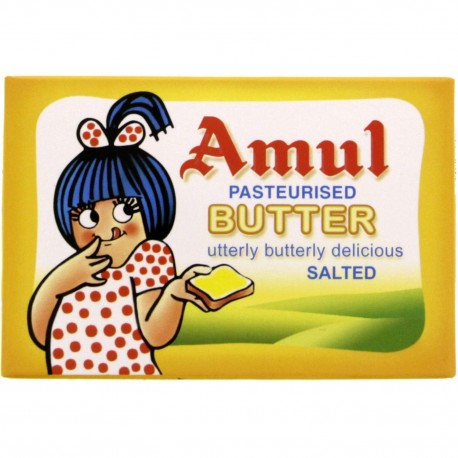Amul Pasteurised Salted Butter, (100g) - Pack Of 4