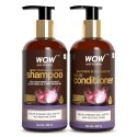WOW Skin Science Red Onion Black Seed Oil Shampoo & Conditioner Kit 600ml