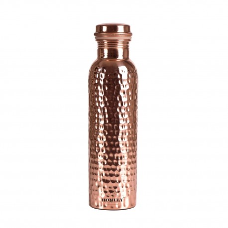 Hammered copper Water Bottle Pure Copper 1000 ml
