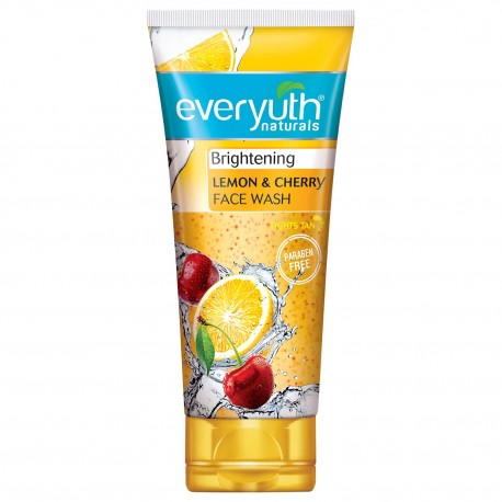 Everyuth Naturals Brightening Lemon & Cherry Face Wash - 150gm
