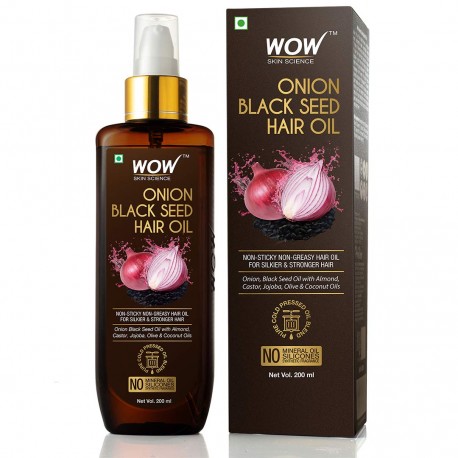 Wow Skin Science Onion Black Seed Hair Oil -200mL