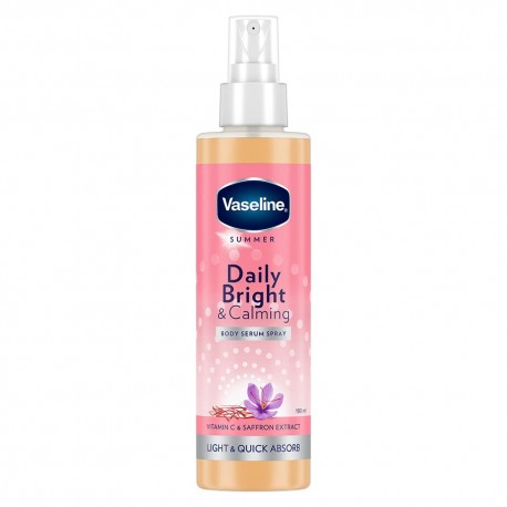 Vaseline Daily Bright & Calming Body Serum Spray - 180ml